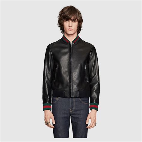 gucci adidas white jacket|Gucci leather jackets for men.